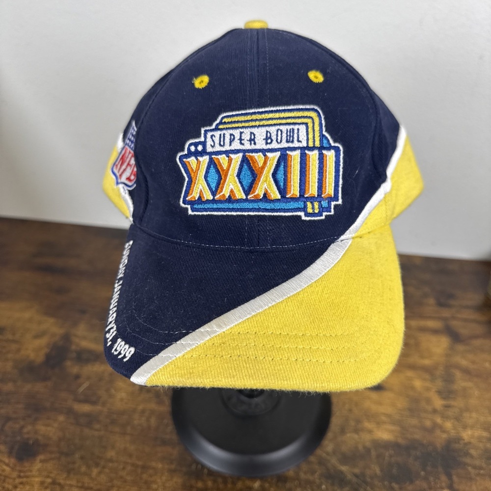 New  Vintage 1999 Super Bowl XXXIII Broncos VS Falcons SnapBack Hat 100% Cotton